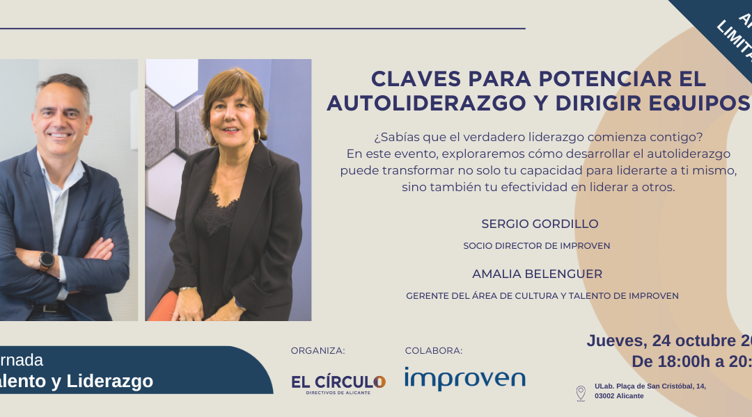 Jornada Talento y Liderazgo “Claves para potenciar el autoliderazgo y dirigir equipos” | Jueves 24 de octubre ¡Inscríbete!