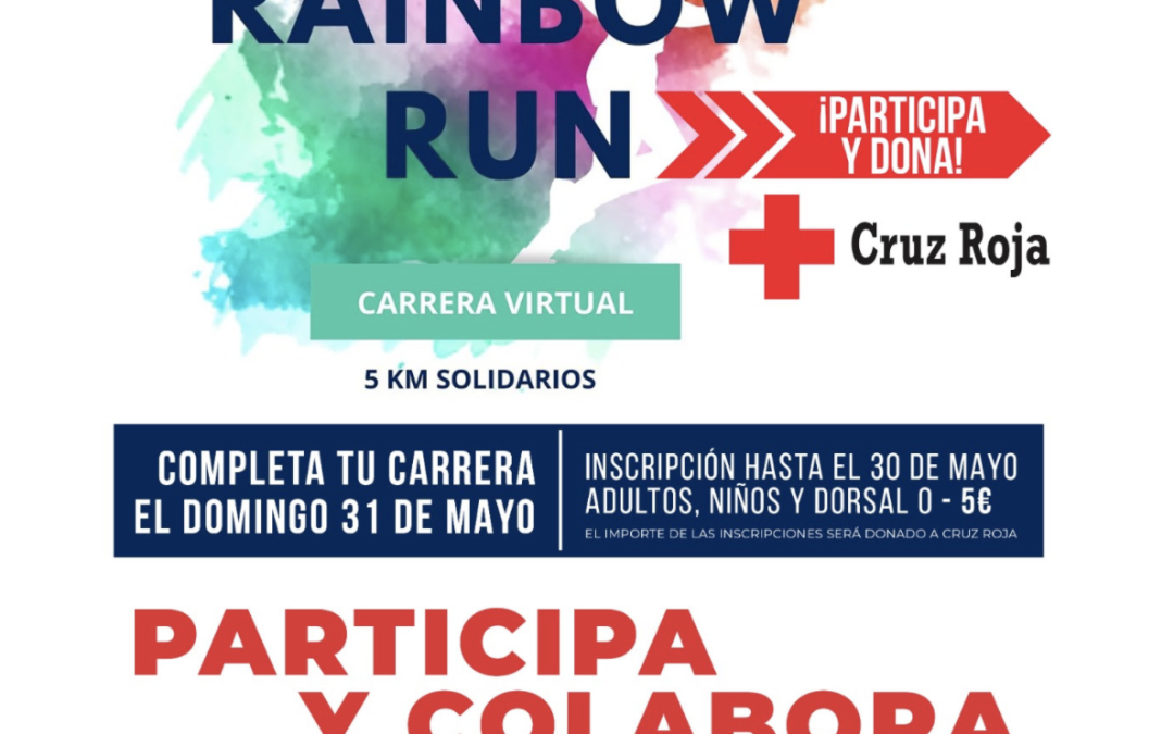 Rainbow Run, la carrera solidaria virtual a favor de Cruz Roja